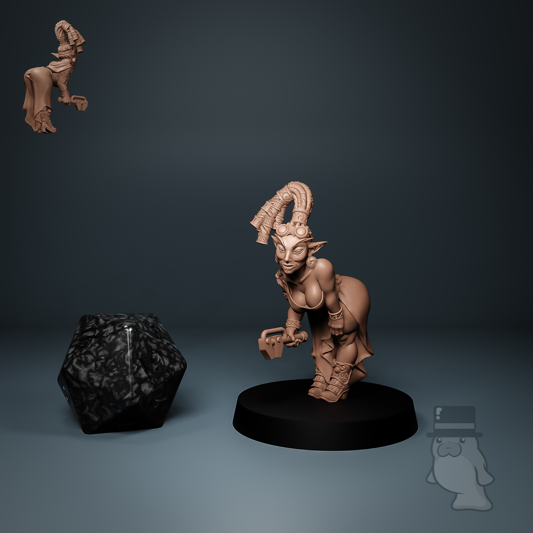 mylitta-pinup-golemmar-gnomes-artisan-guild-mini-manatee-new